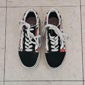 Vans Black and White Sneakers